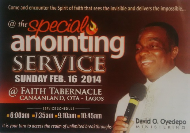 special anointing service